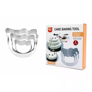 Cicás tortaforma 3 db