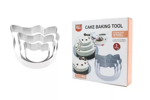 Cicás tortaforma 3 db