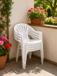 Kona alacsony támlás szék fehér 82x56x57 cm