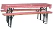 Sörpad párna garnitúra piros kockás 220 cm-es párna 260x90 cm-es terítővel