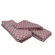 Sörpad párna garnitúra piros kockás 220 cm-es párna 260x90 cm-es terítővel