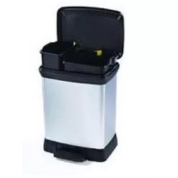 Curver Duo Deco pedálos szelektív szemetes