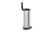 Curver fémhatású pedálos szemetes 40L 68x34,9x28,2 cm fém-fekete