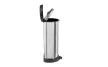 Curver fémhatású pedálos szemetes 40L 68x34,9x28,2 cm fém-fekete