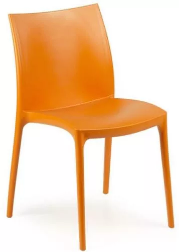 ZIP kerti szék műanyag narancs 46x54x82 cm
