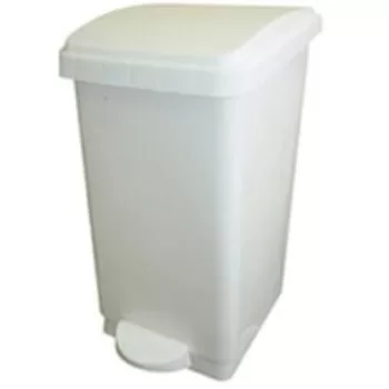 50 l-es fehér pedálos szemetes