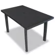 Progarden Faretto kerti asztal antracit 100x70 cm