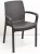 REGINA kerti szék rattan hatású barna 61x54x82 cm