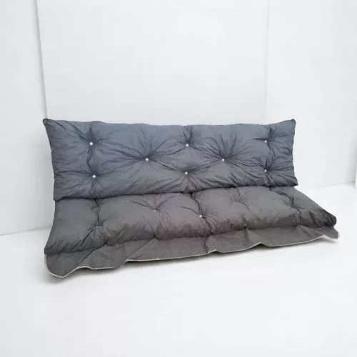 Hintaágy párna 120 cm 2 részes szürke színben
