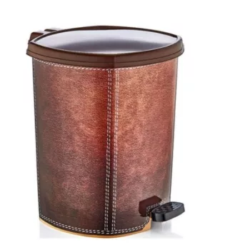   Pedálos műanyag szemetes kivehető betéttel elegáns bőrhatású mintával 11 liter 26X29,5X34 cm