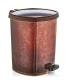 Pedálos műanyag szemetes kivehető betéttel elegáns bőrhatású mintával 11 liter 26X29,5X34 cm