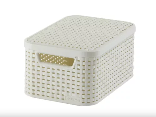 CURVER rattan kosár tetővel "S" méret 7 L