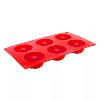 Culinaria Red mini kuglof szilikon forma 6 db-os