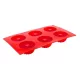 Culinaria Red mini kuglof szilikon forma 6 db-os