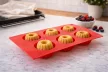 Culinaria Red mini kuglof szilikon forma 6 db-os
