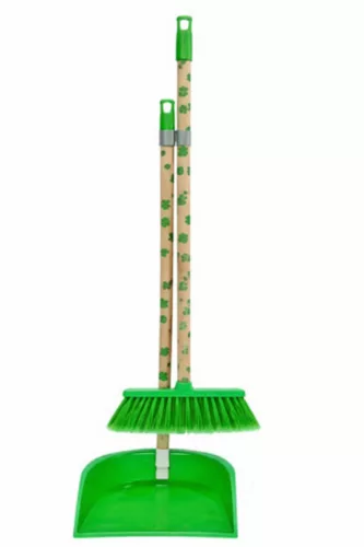 BIO Seprű lapáttal hosszúnyelű fa nyéllel