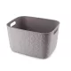 SOFTEX kosár L méret 19 L 38X29X22 cm szürke műanyag