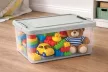 Tároló doboz tetővel 12 L 15,3x41,3x29,2 cm átlátszó műanyag