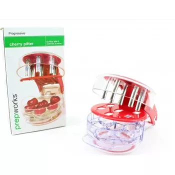 Kézi meggy- cseresznyemagozó piros 20,5×11×6 cm