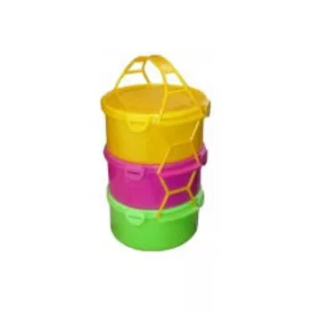 Csatos tetejű ételhordó 3 db-os szett 3x1,5 L
