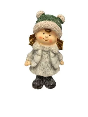 Dekor kislány figura 9X5X15 cm