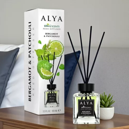ALYA Nature's Scents Pálcás Aroma Diffúzor - Bergamot és Pacsuli