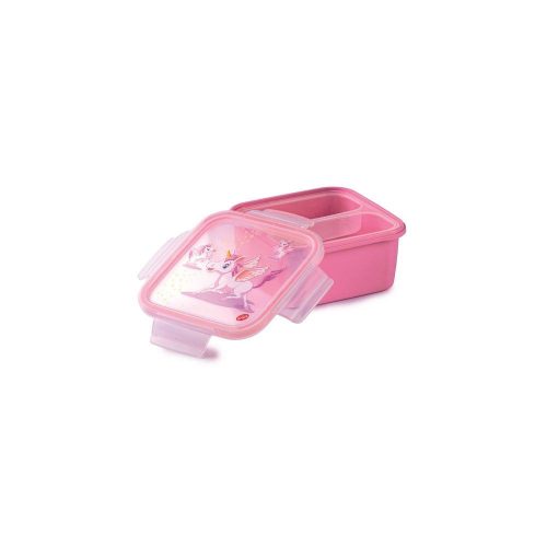 Snips LUNCHBOX LOCK PP UNICORN uzsonnás doboz 15x15x7,5 cm 0,8 liter