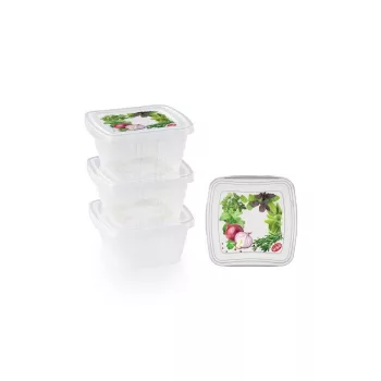 FRESH PP doboz 10x10x5,5 cm 0,25 liter (3db-os)