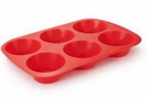 Muffinsütő szilikon forma 6-os osztású 27,5x18x3 cm