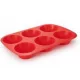 Muffinsütő szilikon forma 6-os osztású 27,5x18x3 cm