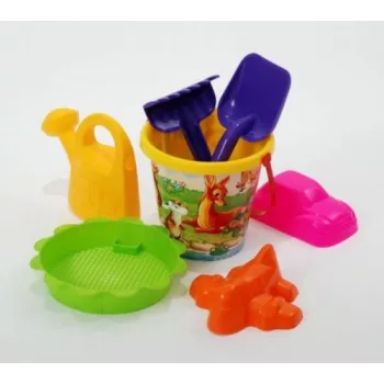 Kis homokozó locsolóval műanyag szett 18X20X32 cm