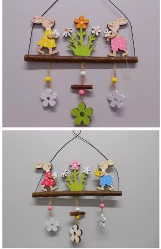 Nyuszis ajtódísz 30 cm