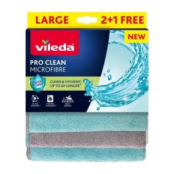 VILEDA PRO CLEAN mikroszálas törlőkendő 2+1 db