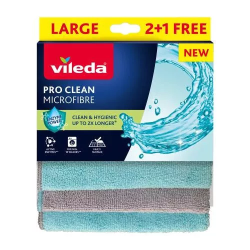 VILEDA PRO CLEAN mikroszálas törlőkendő 2+1 db