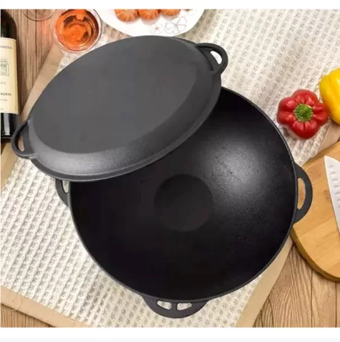 Perfect Home Öntöttvas 3in1 lábas bogrács szeletsütő 37 cm