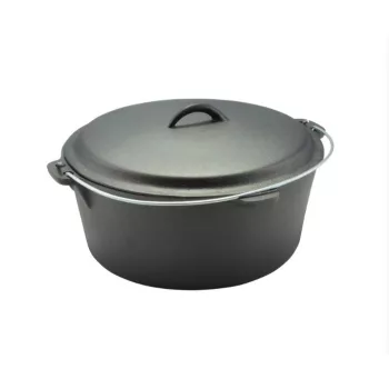   Perfect Home Öntöttvas bogrács-lábas fedővel holland sütő 30x10 cm 6 L