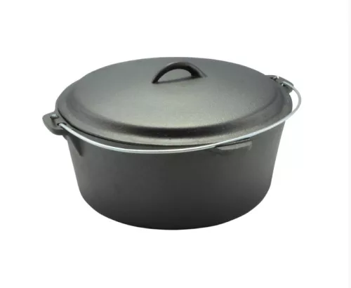 Perfect Home Öntöttvas bogrács-lábas fedővel holland sütő 30x10 cm 6 L