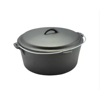   Perfect Home Öntöttvas bogrács-lábas fedővel holland sütő 30x14 cm 7,2 L