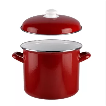   Perfect Home Bordó Zománcozott Fazék fedővel 18x17 cm 4 L