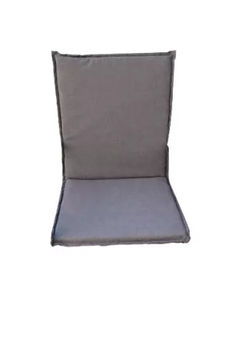 Magas támlás székpárna 90x45x4 cm szürke
