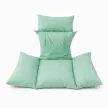 Függő fotel párna textil huzattal menta