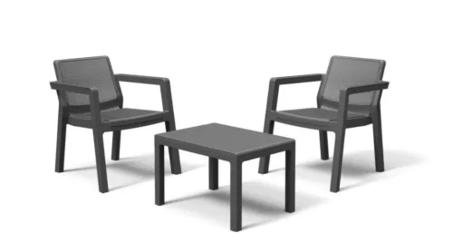 CURVER EMILY 2 személyes bútor szett szürke antracit 