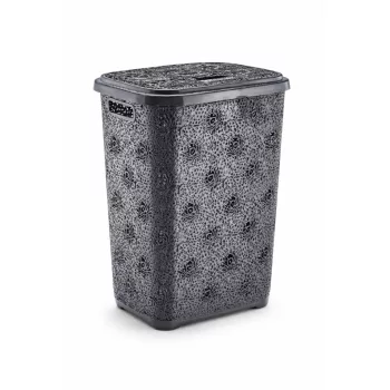 POLY TIME Szennyestartó csipke mintával 60 L