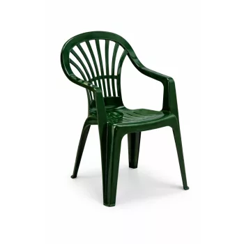 ZENA Magas támlás szék műanyag zöld 45x55x87 cm 