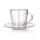 Csésze dupla falu alátéttel 50 ml 3x6 cm