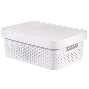 CURVER INFINITY kosár tetővel 11 L 36,3x3,8x27 cm fehér