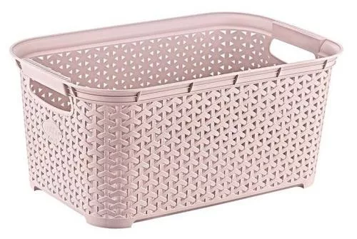 HOBBY LIFE Ruháskosár rattan stílusú 26 L 31,5x50x22,5 cm