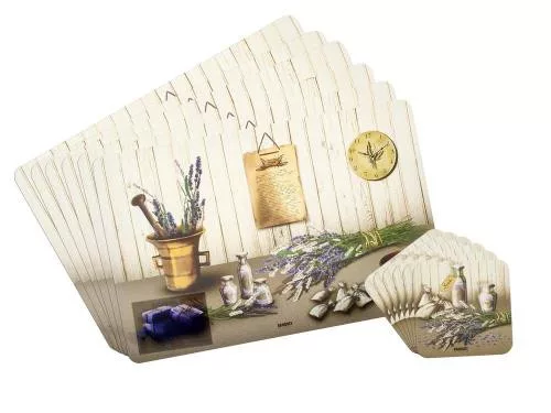 Banquet Lavender tányéralátét készlet 43x38 cm 10x10 cm