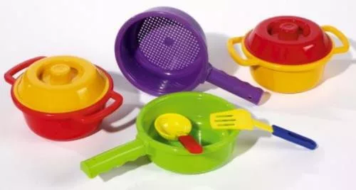 Műanyag főzőszett 8 darabos játék 25X25X8 