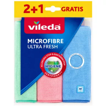  VILEDA Ultra Fresh Mikroszálas törlőkendő 19,3x15,4x4,8 cm